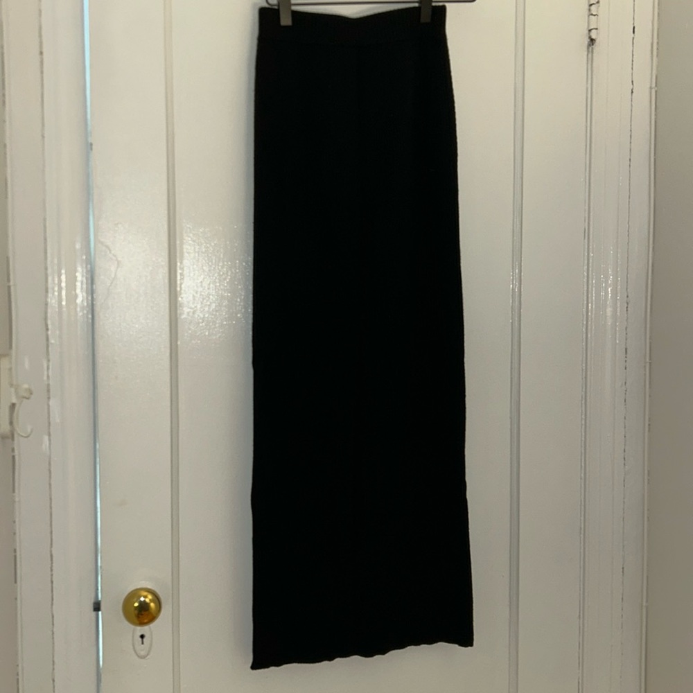 Maje Size 1 Maxi Wool Skirt Black EUC